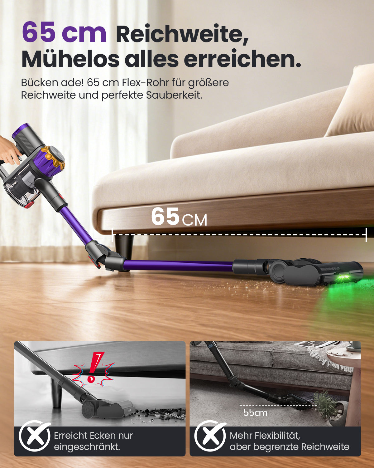 DyMona V18 PRO Cordless Vacuum Cleaner