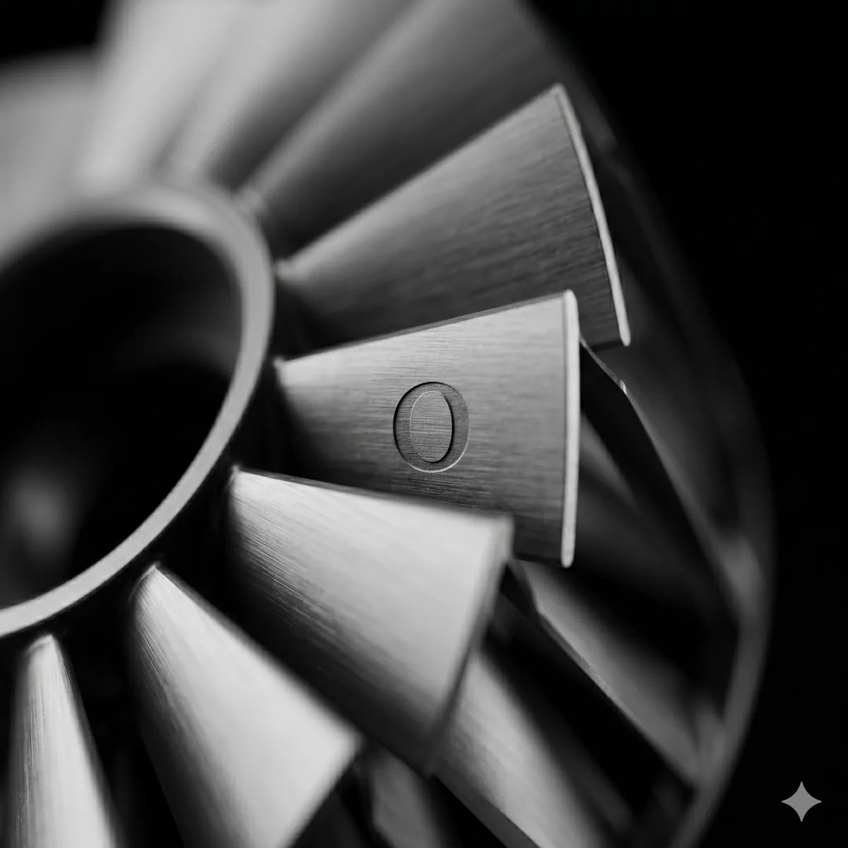 Turbine fan blade.